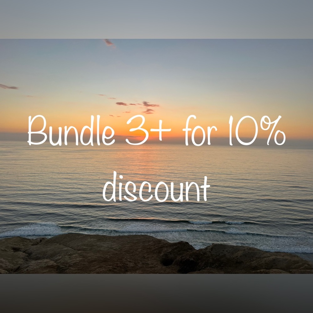 Bundle 3 or more items for a 10% discount